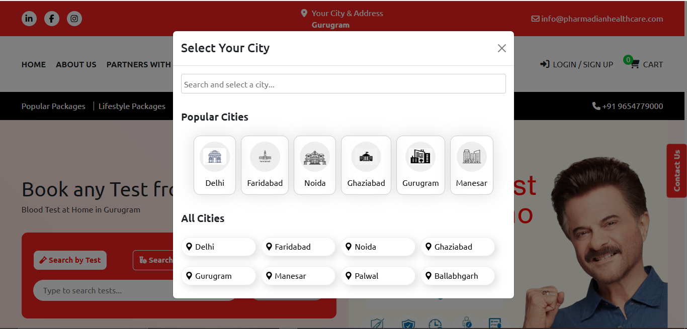 pharmadian website design